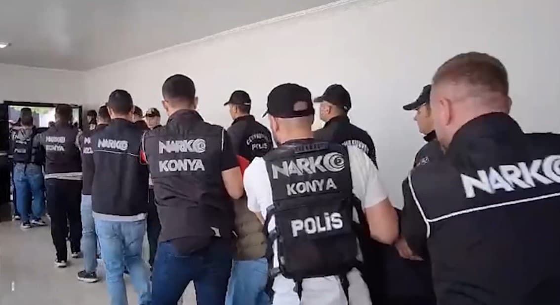 Konya’da Uyuşturucu Satıcılarına Darbe: 36 Şüpheli Tutuklandı