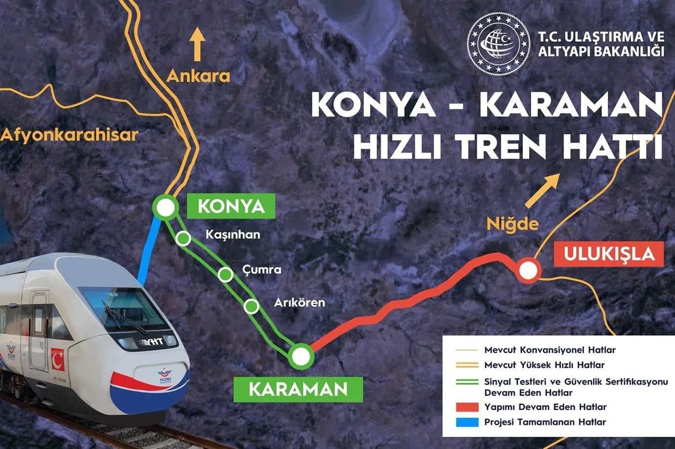 Bu Hat Karaman, Konya ve Niğde 'den Geçecek: Dev Proje