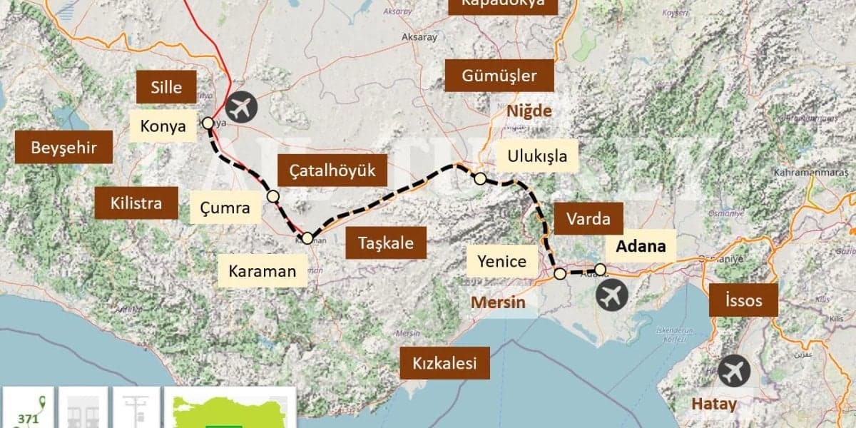 Konya’dan Akdeniz’e Hızlı Trenle 2 Saatte! Ulaşımda Devrim