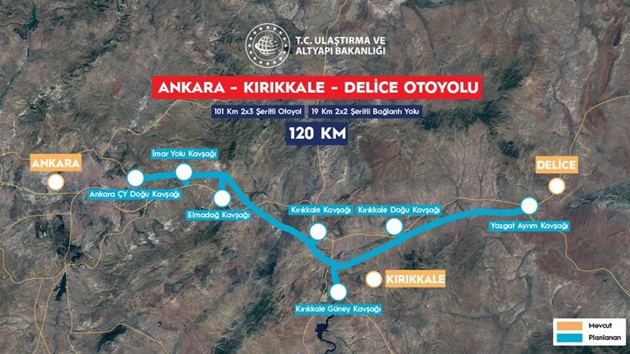 Ankara-Kırıkkale-Delice Otoyolu İçin Çalışmalar Başladı: 43 İle Ulaşım Kolaylaşıyor