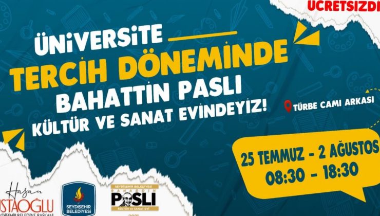 Seydişehir Belediyesi’nden Gençlere Ücretsiz Üniversite Tercih Danışmanlığı