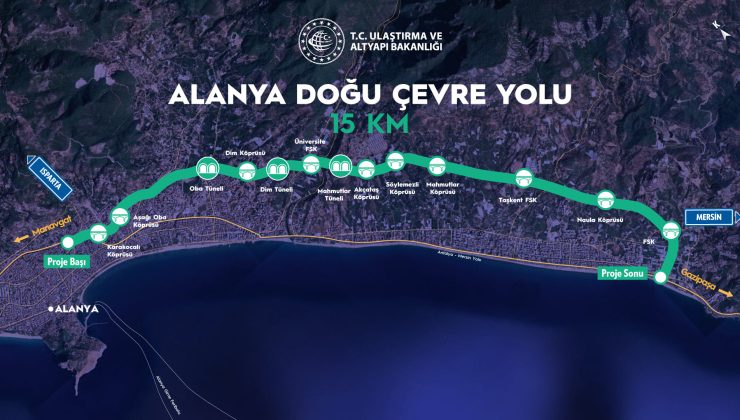 Alanya’da Ulaşıma Nefes Aldıracak Proje: Tüneller Bitiyor!