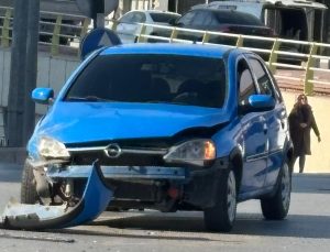 Konya’nın En İşlek Caddesindeki Kaza Trafik Akışını Durdurdu!