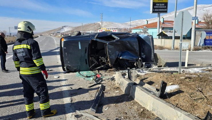 Yunak Trafik Kazası: Bir Kişi Ağır Yaralandı